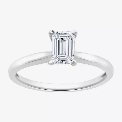 (G / Si1-Si2) Womens 3/4 CT. Lab Grown White Diamond 10K Gold Solitaire Engagement Ring