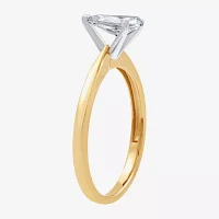 (G / Si1-Si2) Womens 3/4 CT. Lab Grown White Diamond 10K Gold Pear Solitaire Engagement Ring