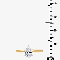 (G / Si1-Si2) Womens 3/4 CT. Lab Grown White Diamond 14K Gold Pear Solitaire Engagement Ring