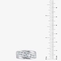 (H-I / I1) 5MM 1 CT. T.W. Lab Grown White Diamond 10K Gold Wedding Band