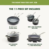 GreenPan Valencia Pro Ceramic Hard Anodized 11-pc. Cookware Set