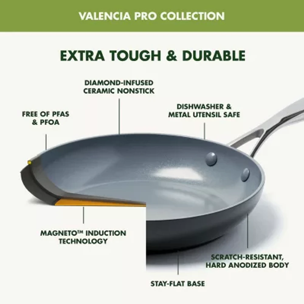 GreenPan Valencia Pro Ceramic Hard Anodized 11-pc. Cookware Set