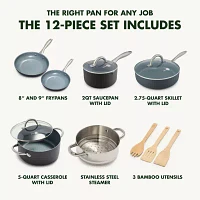 GreenPan Lima Healthy Hard Anodized Ceramic Non-Stick 12-pc. Cookware Set