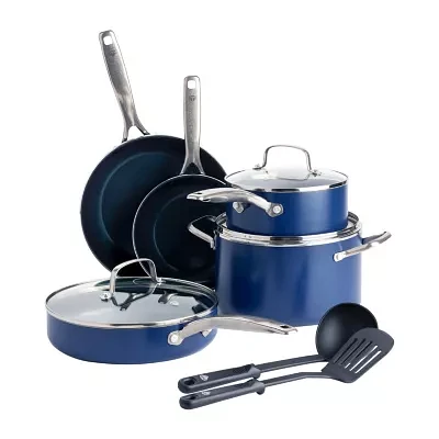 Blue Diamond Infused Ceramic Non-Stick 10-pc. Cookware Set