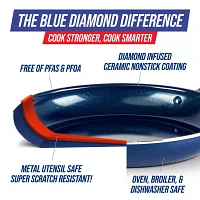 Blue Diamond Infused Ceramic Non-Stick 10-pc. Cookware Set