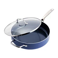 Blue Diamond Infused Ceramic Non-Stick 5-qt. Jumbo Cooker with Helper Handle and Lid