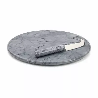 RSVP International Marble Cheese Board With Knife