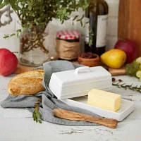 RSVP International Stoneware Butter Dish