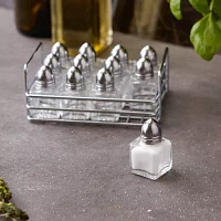 RSVP International Metal Salt + Pepper Shakers