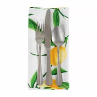 Design Imports Lemon Bliss Print Outdoor 6-pc. Napkins