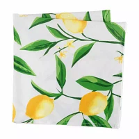 Design Imports Lemon Bliss Print Outdoor 6-pc. Napkins