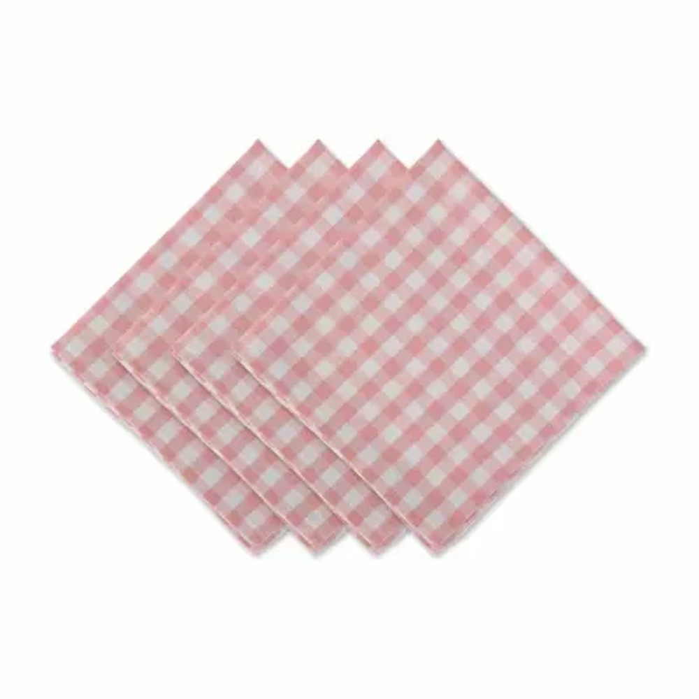 Design Imports /White Gingham -pc. Napkins