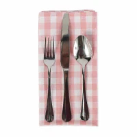 Design Imports /White Gingham -pc. Napkins