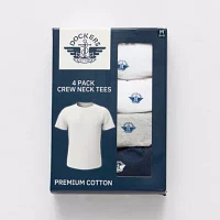 Dockers Mens 4 Pack Short Sleeve Crew Neck T-Shirt