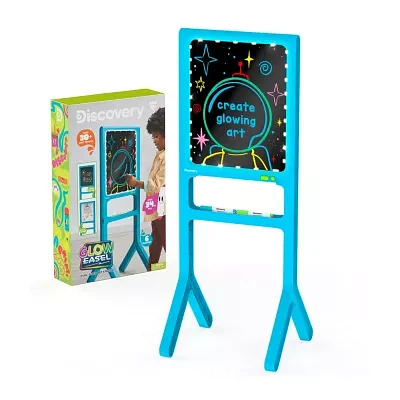 Discovery Kids Glow Easel Dual-Sided Art Station