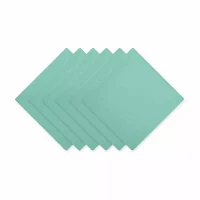 Design Imports Light Aqua Solid 6-pc. Napkins