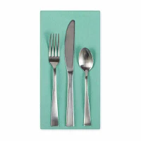 Design Imports Light Aqua Solid 6-pc. Napkins