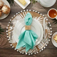 Design Imports Light Aqua Solid 6-pc. Napkins