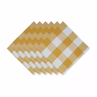 Design Imports Honey Gold Buffalo Check 6-pc. Napkins