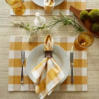 Design Imports Honey Gold Buffalo Check 6-pc. Napkins