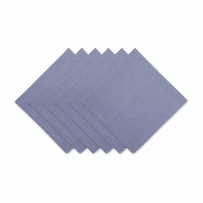 Design Imports Stonewash Blue Solid 6-pc. Napkins