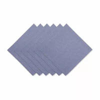 Design Imports Stonewash Blue Solid 6-pc. Napkins