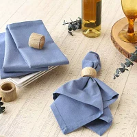 Design Imports Stonewash Blue Solid 6-pc. Napkins