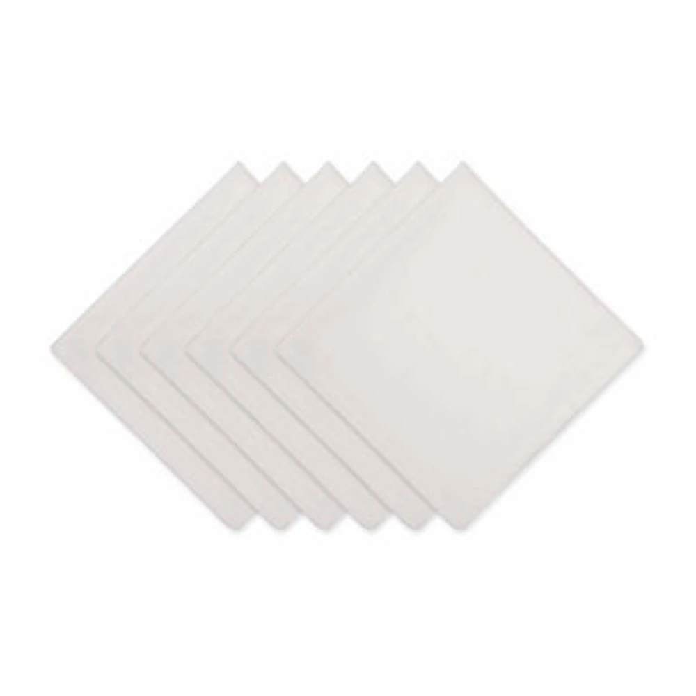 Design Imports Off-White Solid 6-pc. Napkins