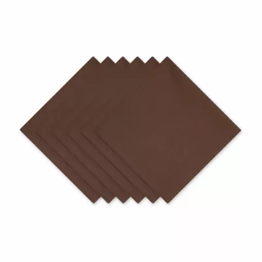 Design Imports Bark Brown 6-pc. Napkins