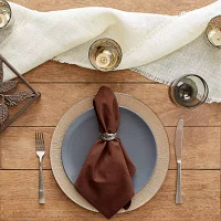 Design Imports Bark Brown 6-pc. Napkins