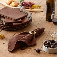 Design Imports Bark Brown 6-pc. Napkins