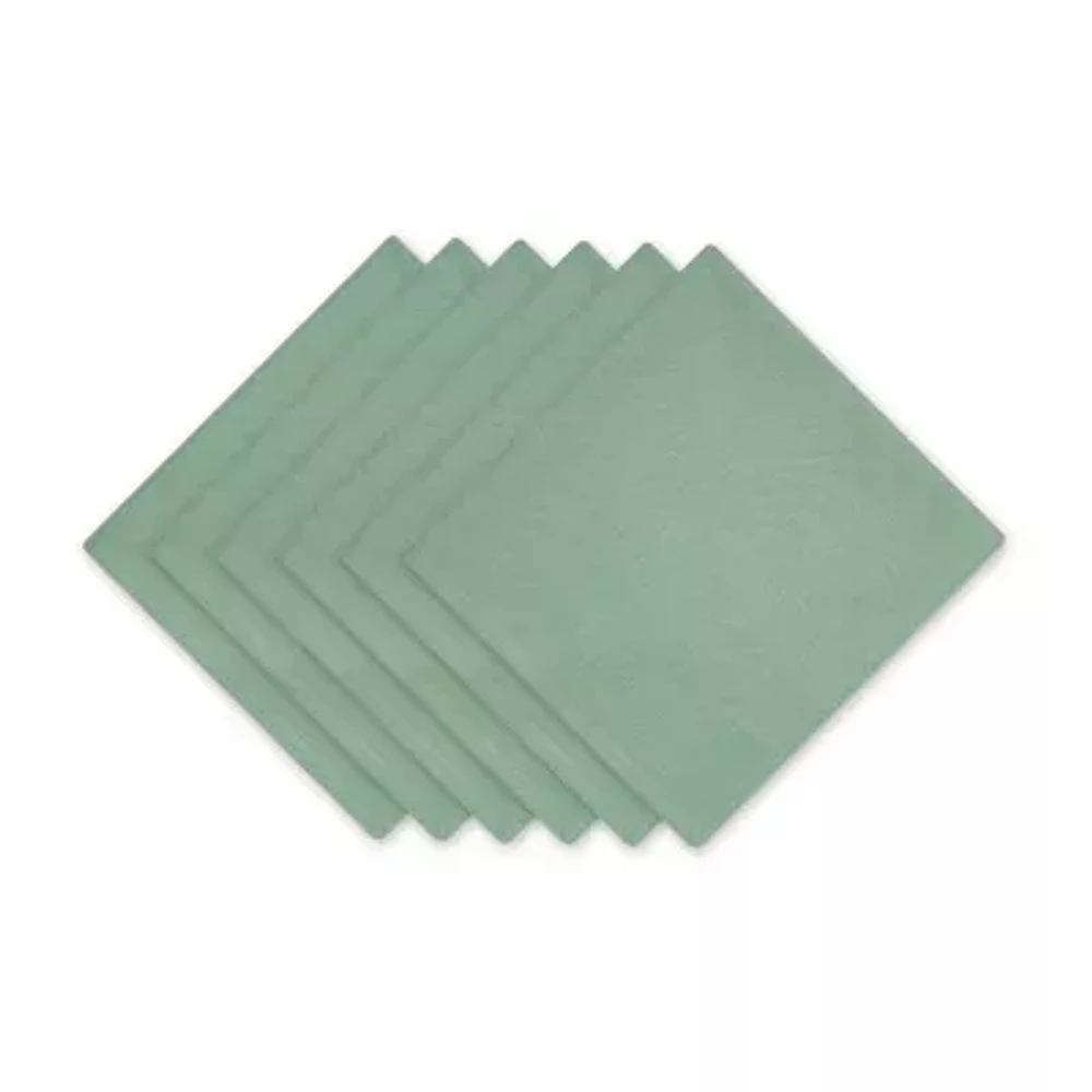 Design Imports Jadeite Solid 6-pc. Napkins