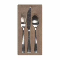 Design Imports Mushroom Solid 6-pc. Napkins