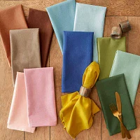 Design Imports Mushroom Solid 6-pc. Napkins