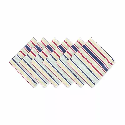 Design Imports Basic Primary Saturated Stripe 6-pc. Napkins