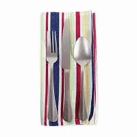 Design Imports Basic Primary Saturated Stripe 6-pc. Napkins