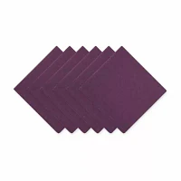 Design Imports Eggplant Solid 6-pc. Napkins