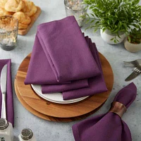 Design Imports Eggplant Solid 6-pc. Napkins