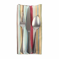 Design Imports Summer Stripe Outdoor 6-pc. Napkins