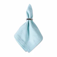 Design Imports Aqua Solid Chambray 6-pc. Napkins