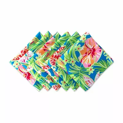 Design Imports Summer Floral Print Outdoor 6-pc. Napkins