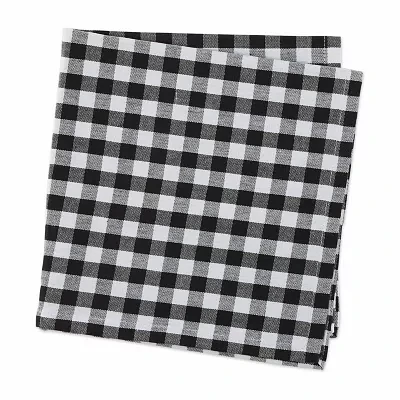 Design Imports Black/White Gingham  Set/4 4-pc. Napkins