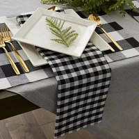 Design Imports Black/White Gingham 4-pc. Napkins