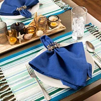 Design Imports Tidal Stripe Fringed 6-pc. Placemats