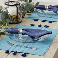 Design Imports Thera Stripe Blue 6-pc. Placemats