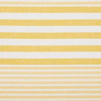 Design Imports Deep Yellow Stripes With Fringe 6-pc. Placemats