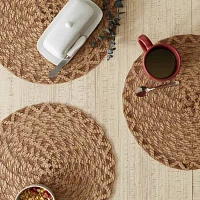 Design Imports Natural Dahlia Woven Polyester 6-pc. Placemat