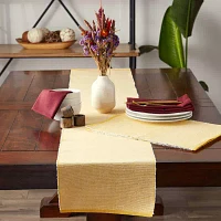 Design Imports Honey Gold Eco-Friendly Chambray Fine Ribbed 6-pc. Placemats