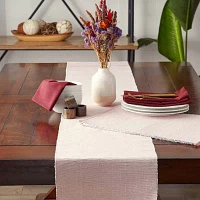 Design Imports Pale Mauve Eco-Friendly Chambray Fine Ribbed 6-pc. Placemats