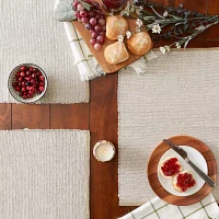 Design Imports Stone Eco-Friendly Chambray Fine Ribbed 6-pc. Placemats